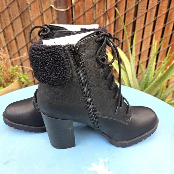 Lace Up Combat Boots Redwood Women's Size 8 - Picture 3 of 16